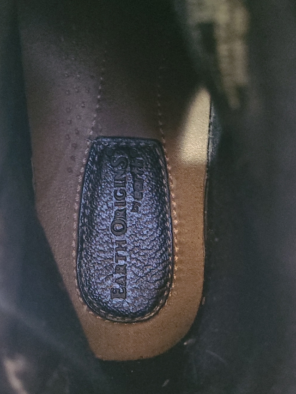 EARTH ORIGINS By EARTH Paris Black Suede Leather Ankle Boot Zipper Size 7.5W - Picture 7 of 11